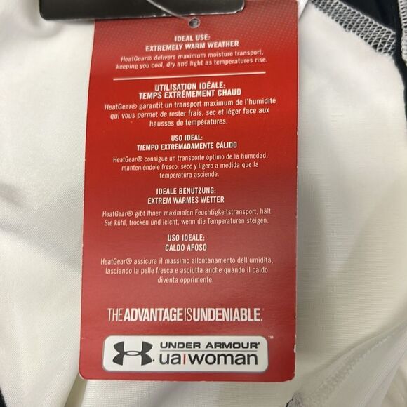 Under Armour Black/Off-White UPF 30 Heat Gear Compression Sleeveless… - Picture 13 of 15